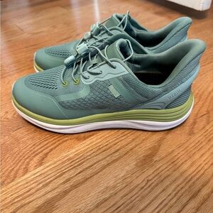 Women’s Kizik Slip-On Athletic Sneakers in Sage Green